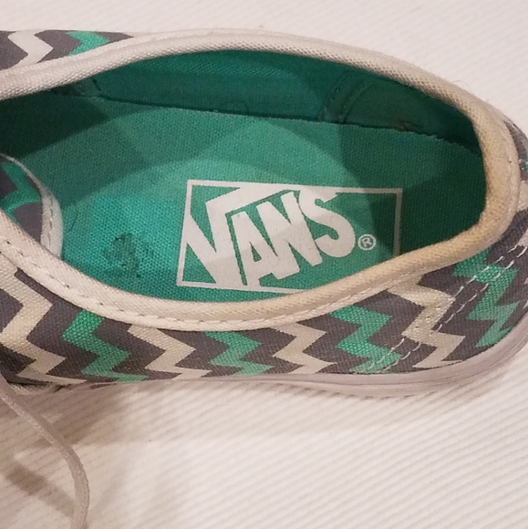 Vans Authentic Gore Skyway ZigZag Turquoise Mens 5 - Picture 9 of 12